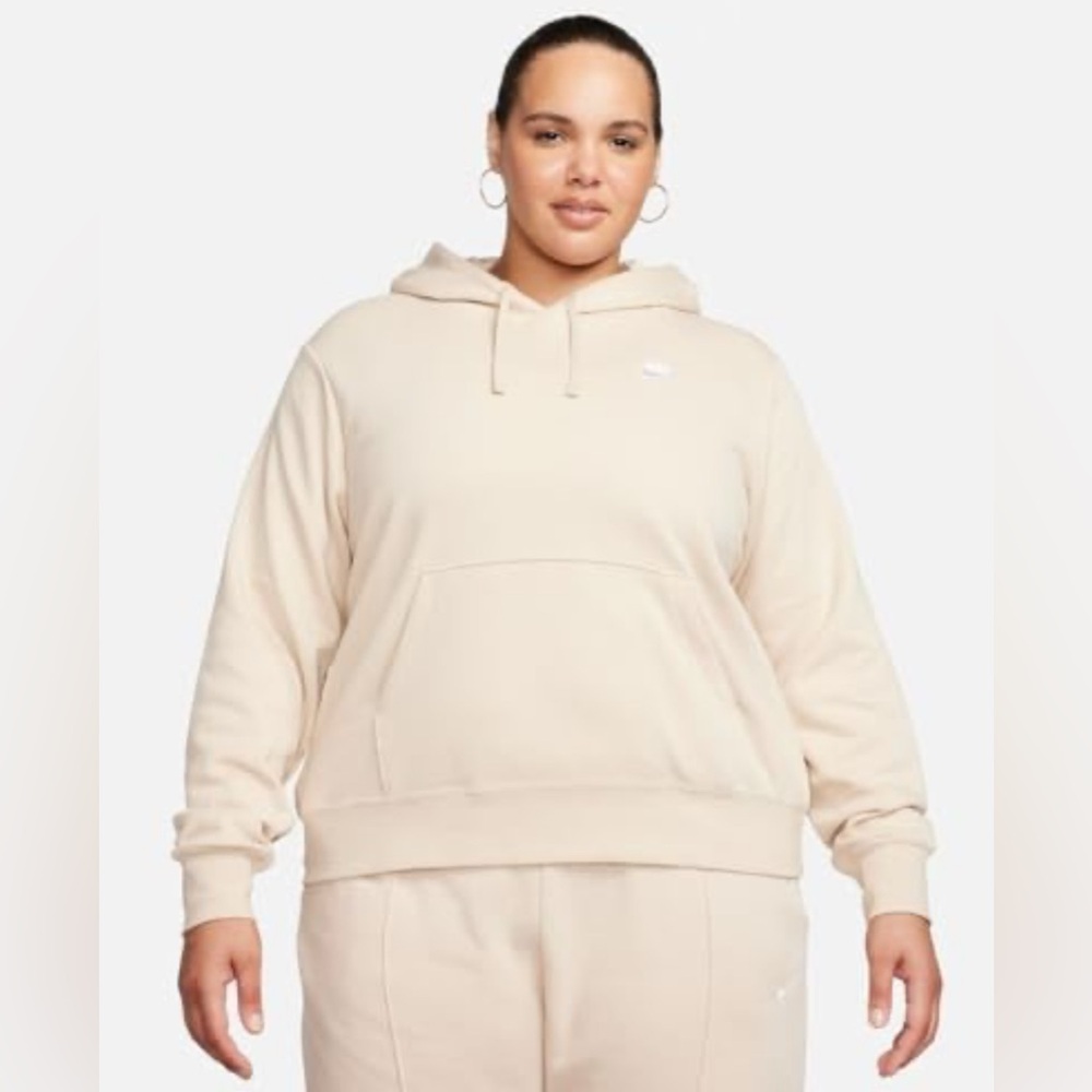 NIKE Sand drift/white HOODIE